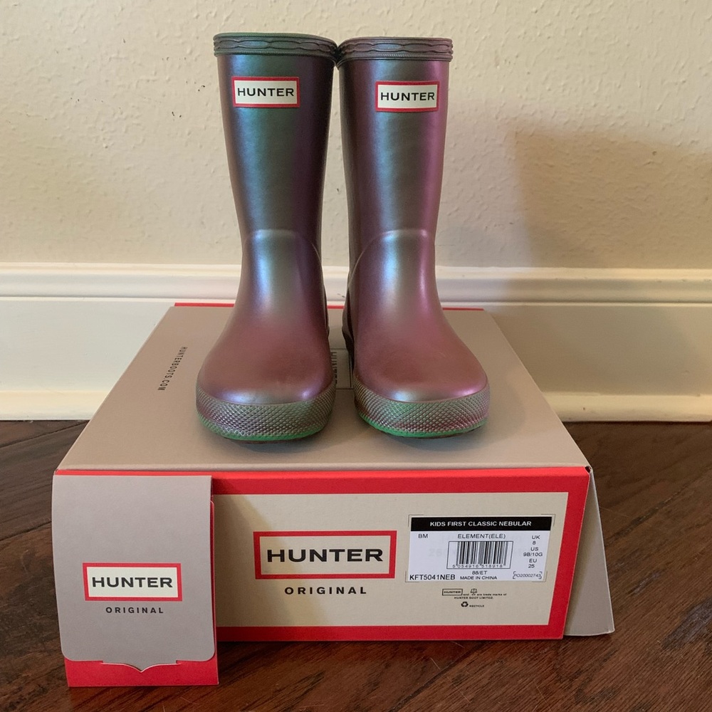 Hunter Toddler Rain Boots Purple Size US 9